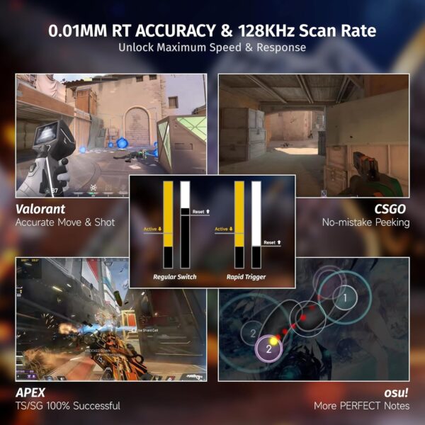 ATTACK SHARK X68 HE Rapid Trigger Keyboard Magnetic Switch - Image 2